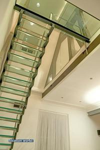 glass stair