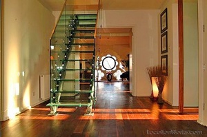 glass stair