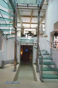 glass stair